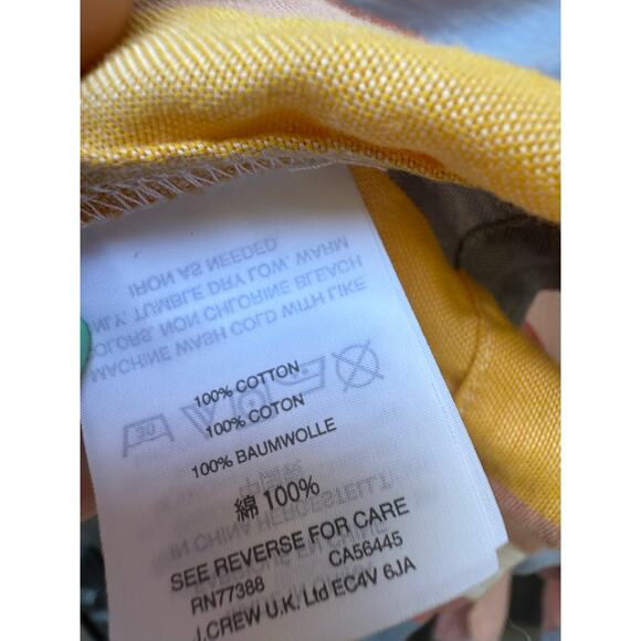 Madewell Multicolor Stripe Tie-Front Cotton Top Size M - Picture 4 of 6